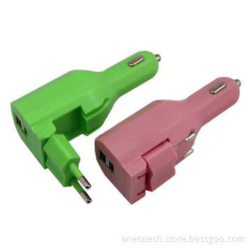 2-in-1 Dual USB Charger for Mobile Phones